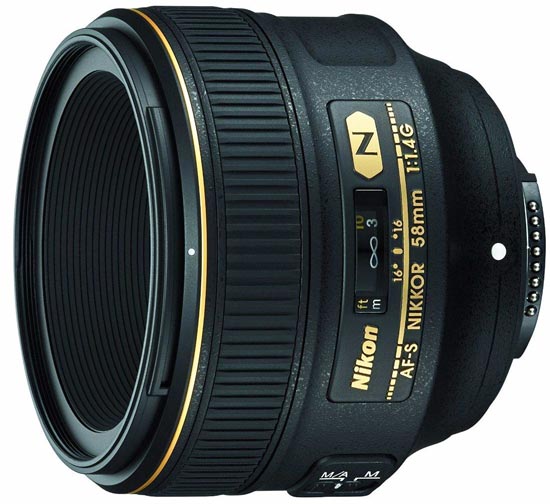 Nikon AF-S 58mm f/1,4 G p Objektivguiden ()