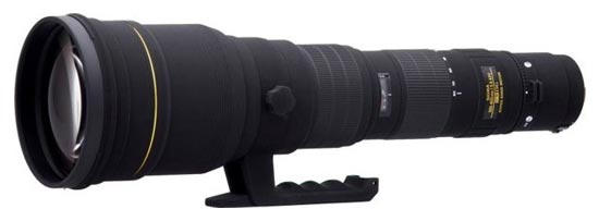 Sigma EX 800mm f/5,6 HSM APO DG p Objektivguiden ()