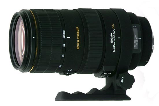 Sigma EX 80-400mm f/4,5-5,6 DG OS  p Objektivguiden ()