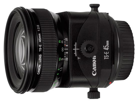 Canon EF TS-E 45mm f/2,8  p Objektivguiden ()
